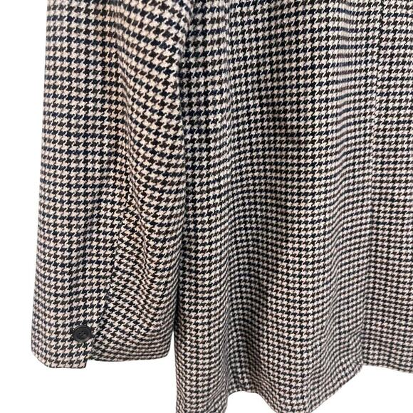 Vero Moda Jacket Womens XL Brown Houndstooth VMJosefine Check Wool Blazer Coat - Picture 10 of 16